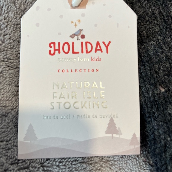 Natural Fair Isle Christmas Stocking Collection (Josephine) - Picture 5 of 6